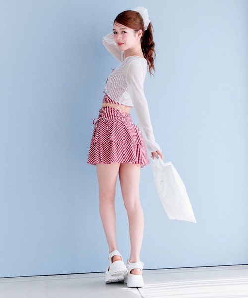 OLIVE des OLIVE レース 織付リボン swim wear OLIVE des 水着 レース羽織付リボンswim wear レディース