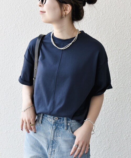 SHIPS any tシャツ any:「接触冷感/汗染み防止加工/洗濯機可能