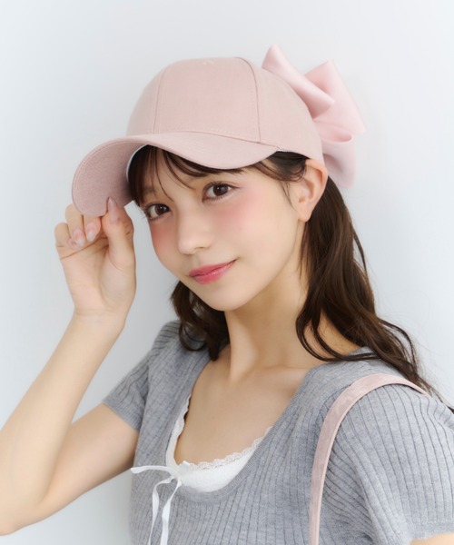TITTY＆CO. キャップ 帽子 バックリボンキャップ レディース