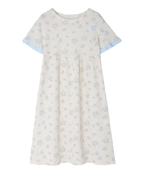 KIDBLUE 花柄ルームウェア キッドブルーS09 ワンピース　パンツセット KID BLUE ルームウェア 部屋着 キッドブルー -25ワッフル