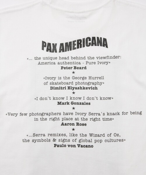 ADAM ET ROPE'（アダムエロペ） tシャツ 「別注」「Ivory Serra