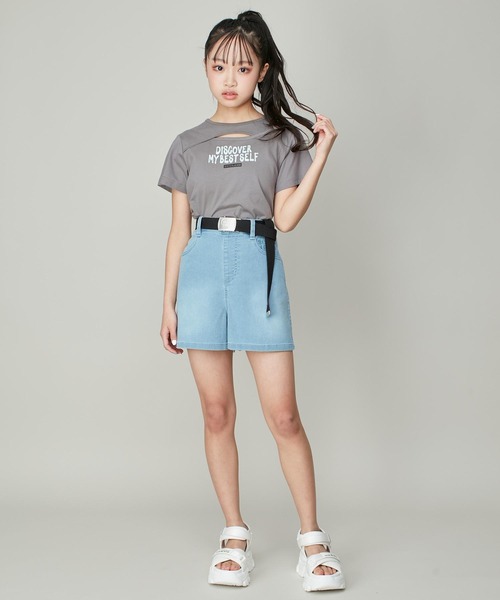 あきな☆! 女の子 子供服 夏服 半袖 Tシャツ 100サイズ まとめ売り SISTER JENNI tシャツ 「コットン100%」スプレー風ロゴ胸あき短