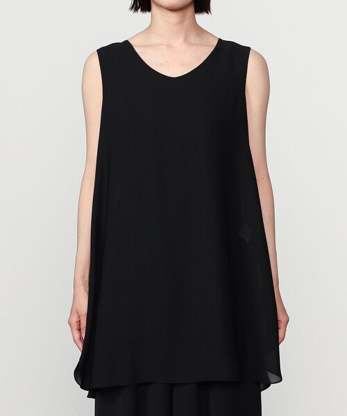 ベスト ジレ eunoia | ポリエステル ロングベスト WOMEN レディース Bshop ベスト ジレ eunoia | ポリエステル ロングベスト WOMEN