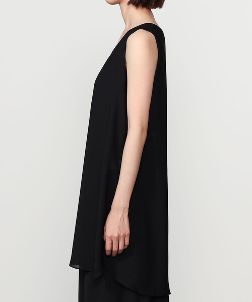 Bshop ベスト ジレ eunoia | ポリエステル ロングベスト WOMEN