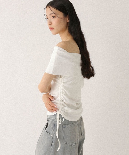 heather　804045サイドアクリル Heather（ヘザー） tシャツ サイドドロストカットTEE 497305