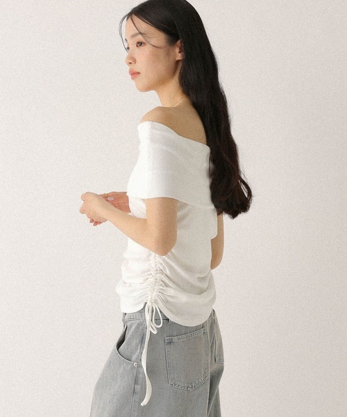 Heather tシャツ サイドドロストカットTEE 497305 レディース