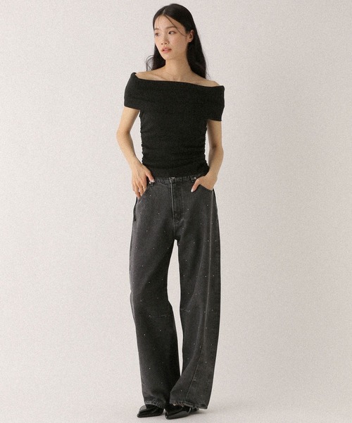 Heather tシャツ サイドドロストカットTEE 497305 レディース