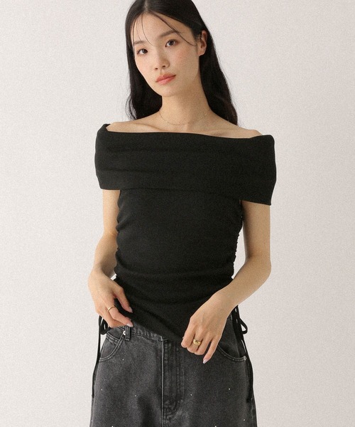 Heather tシャツ サイドドロストカットTEE 497305 レディース