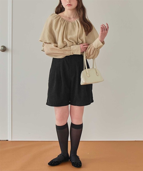 titivate（ティティベイト） パンツ コーデュロイタックショートパンツ