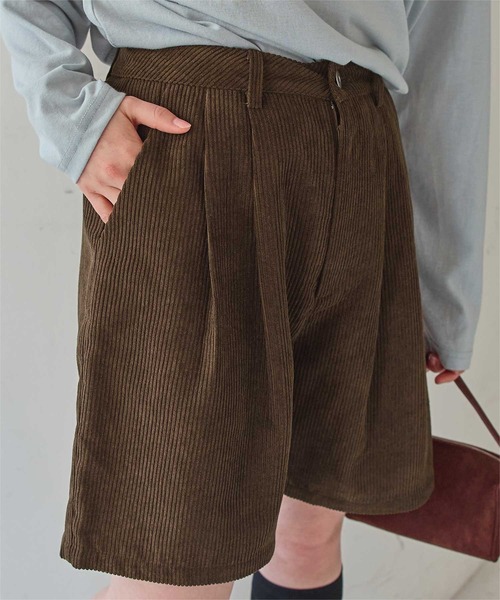 titivate（ティティベイト） パンツ コーデュロイタックショートパンツ
