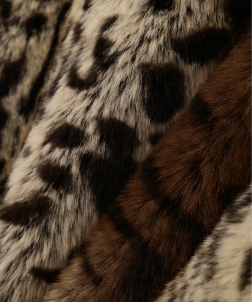 Schott N.Y.C pコート ピーコート Schott/ショット/LEOPARD FUR