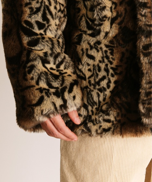 Schott N.Y.C pコート ピーコート Schott/ショット/LEOPARD FUR