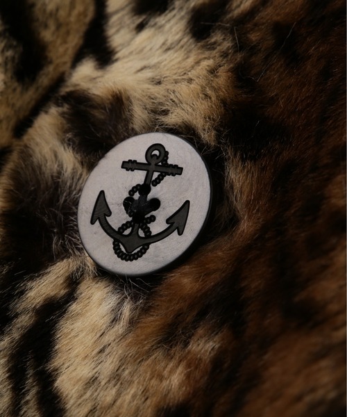 SCHOTT Pコート フェイクファー レオパード Schott N.Y.C pコート ピーコート Schott/ショット/LEOPARD FUR