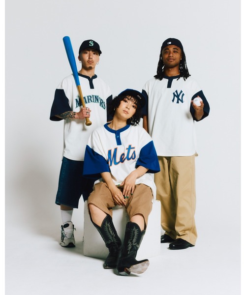 【KEBOZ】KEBOZ × MLB NEW YORK METS LOGO S/S TEE KEBOZ × MLB NEW YORK METS LOGO S/S TEE