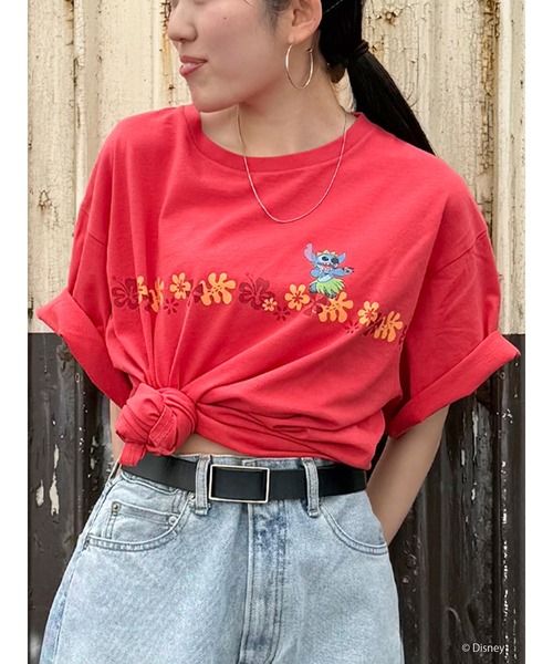 Ungrid tシャツ スティッチデザインプリントTee レディース