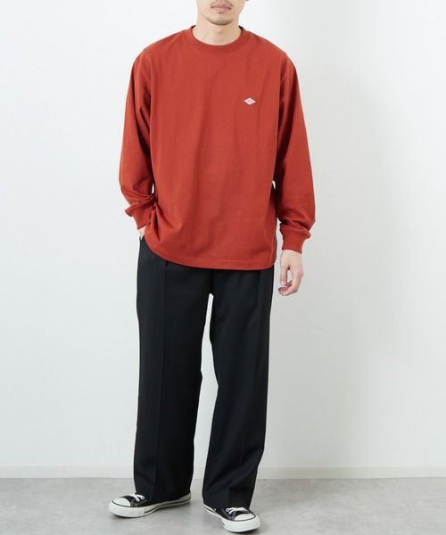 tシャツ 「DANTON/ダントン」 ワンポイントロゴ クルーネックロンT レディース メンズ Danton tシャツ 「DANTON/ダントン」 ワンポイントロゴ クルー
