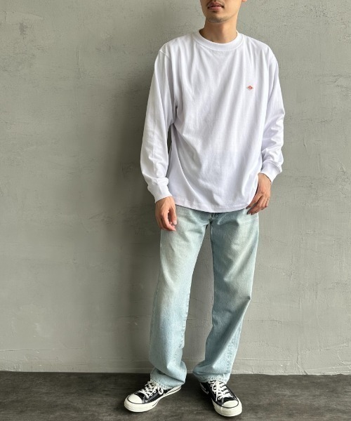 Danton tシャツ 「DANTON/ダントン」 ワンポイントロゴ クルー