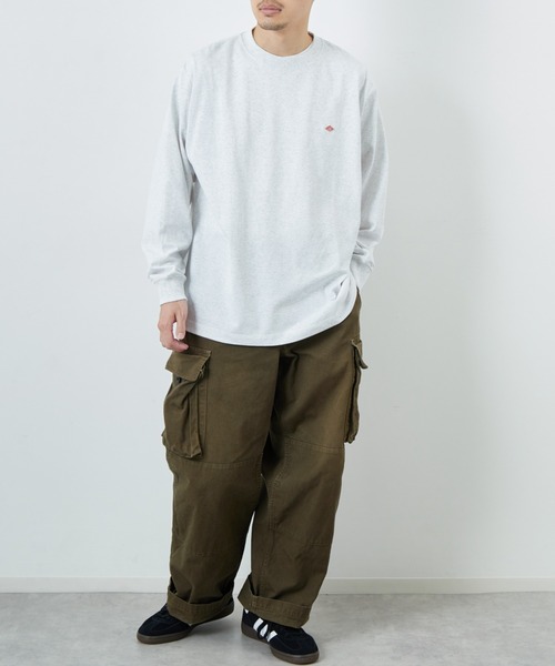tシャツ 「DANTON/ダントン」 ワンポイントロゴ クルーネックロンT レディース メンズ Danton tシャツ 「DANTON/ダントン」 ワンポイントロゴ クルー