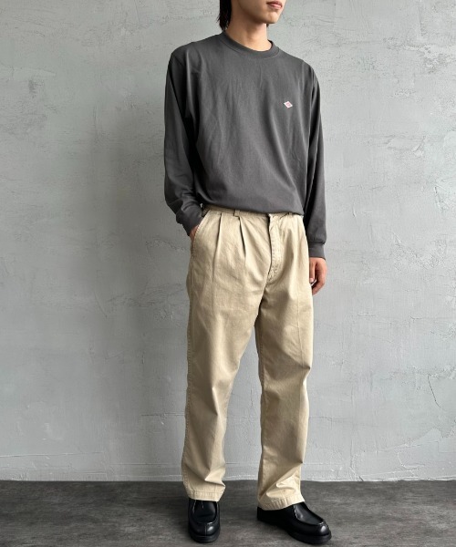 tシャツ 「DANTON/ダントン」 ワンポイントロゴ クルーネックロンT レディース メンズ Danton tシャツ 「DANTON/ダントン」 ワンポイントロゴ クルー