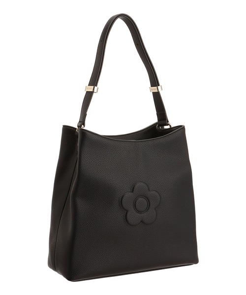 927　MARY QUANT　マリークワント　トートバッグ　黒　ほぼ未使用 MARY QUANT トートバッグ マリークワント mary quant デイジー