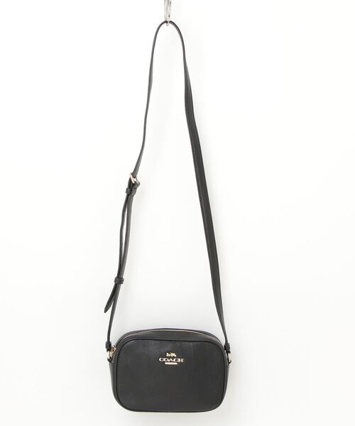 COACH ワンショルダー ハンドバッグ ミニバッグ COACH 「COACH」 ワンポイントショルダーバッグ - ブラック