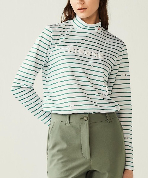 Picone CLUB（ピッコーネクラブ） tシャツ ハイネックピコボーダープル