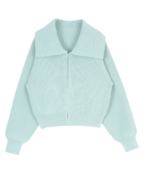 「titivate」 ジップアップブルゾン FREE ネイビー レディース_画像3