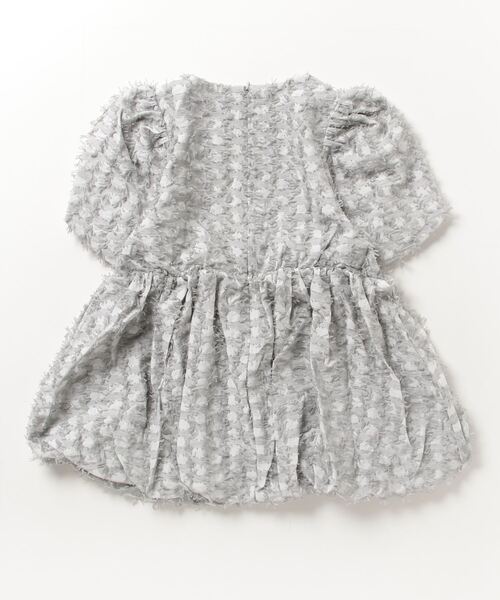 「CAROLINA GLASER」 半袖チュニック ONE SIZE グレー レディース_画像2