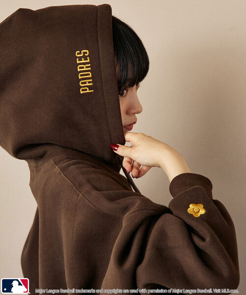 パーカー MLB × MARY QUANT/エムエルビー × マリークワント MLB×MARY QUANT EMBROIDERY SWEAT HOOD | MLB | 08