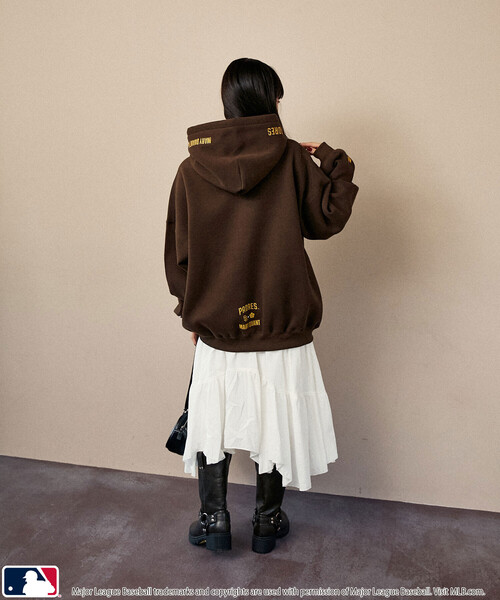 パーカー MLB × MARY QUANT/エムエルビー × マリークワント MLB×MARY QUANT EMBROIDERY SWEAT HOOD | MLB | 15