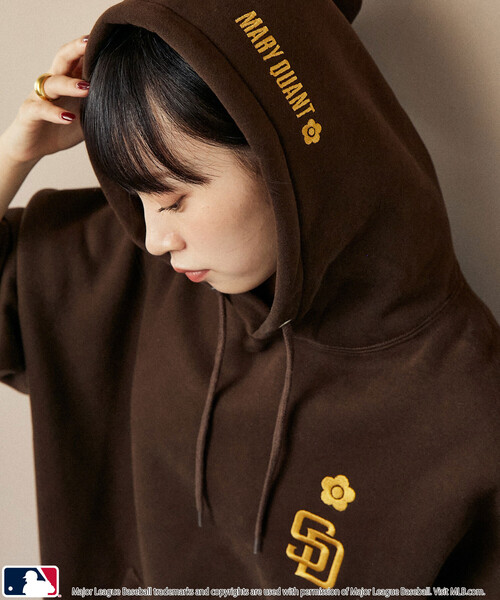 パーカー MLB × MARY QUANT/エムエルビー × マリークワント MLB×MARY QUANT EMBROIDERY SWEAT HOOD | MLB | 17