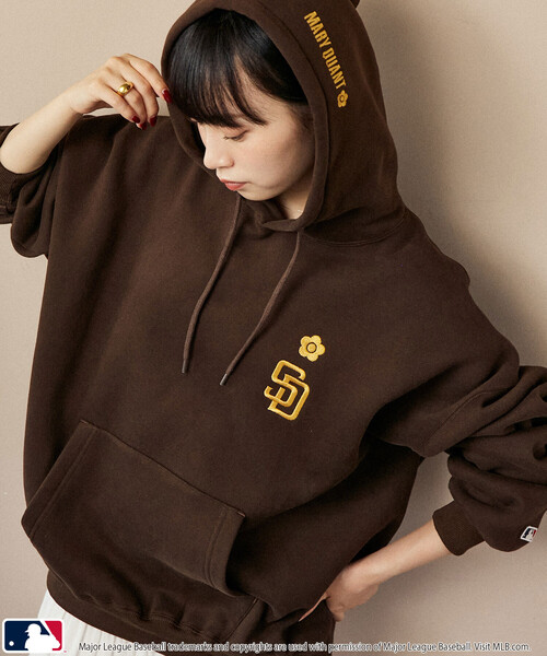 パーカー MLB × MARY QUANT/エムエルビー × マリークワント MLB×MARY QUANT EMBROIDERY SWEAT HOOD | MLB | 19
