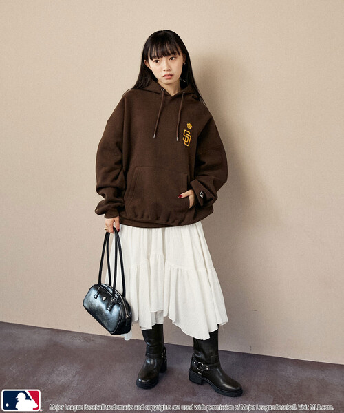 パーカー MLB × MARY QUANT/エムエルビー × マリークワント MLB×MARY QUANT EMBROIDERY SWEAT HOOD | MLB | 20