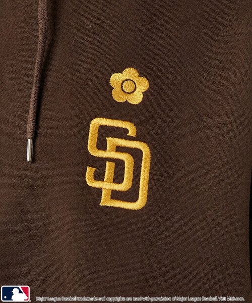パーカー MLB × MARY QUANT/エムエルビー × マリークワント MLB×MARY QUANT EMBROIDERY SWEAT HOOD | MLB | 21