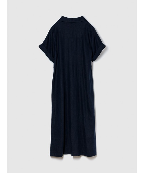 「BANANA REPUBLIC FACTORY STORE」 半袖ワンピース X-SMALL ネイビー レディース_画像3