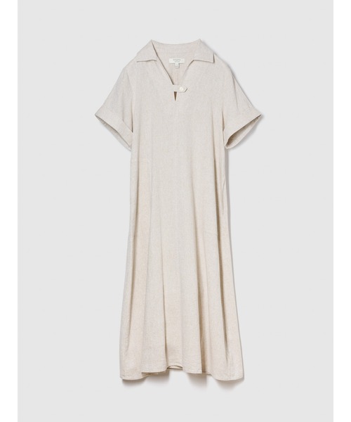 「BANANA REPUBLIC FACTORY STORE」 半袖ワンピース X-SMALL ネイビー レディース_画像4