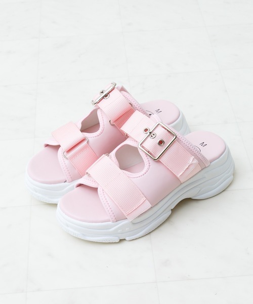 「attagirl」 フラットサンダル L ブラック レディース_画像6