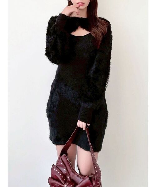 RESEXXY（リゼクシー） ワンピース フェザーニットレイヤード