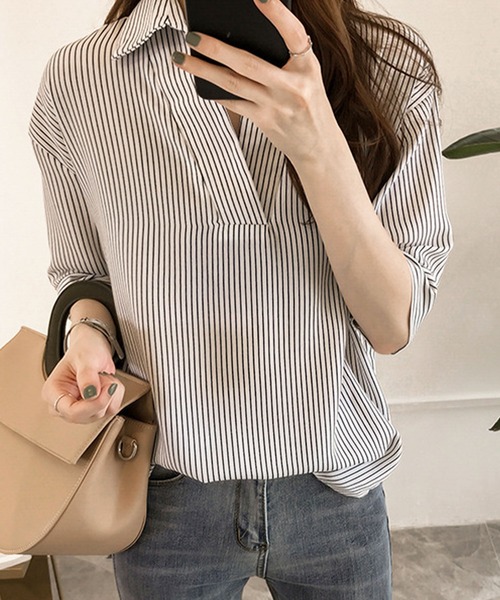 「Amulet」 半袖シャツ X-LARGE ホワイト レディース_画像9