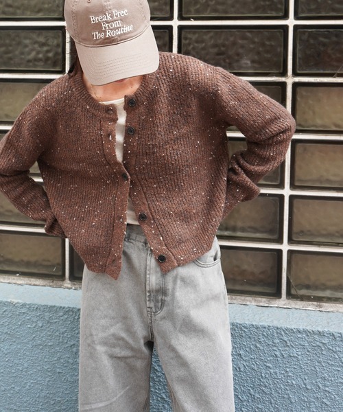 gossara（ゴサラ） カーディガン 「シンプル派におすすめ」ネップ