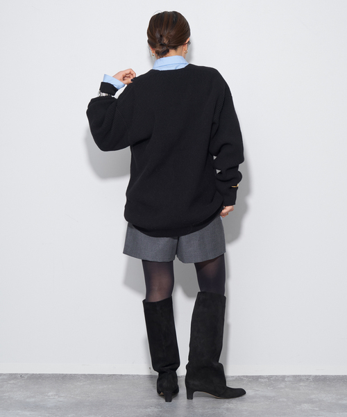 plage（プラージュ） 長袖ニット FREE ブラック レディース : ZOZOTOWN