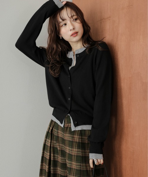 カーディガン レイヤードデザインカーディガン レディース : ZOZOTOWN