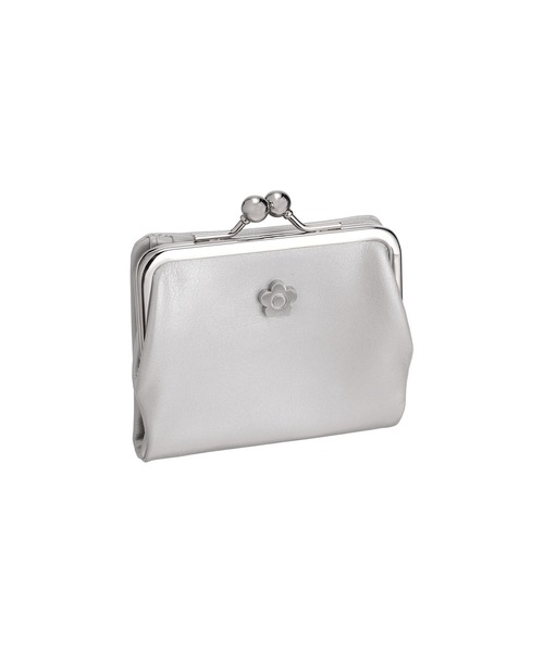 MARY QUANT フレンチシームガマロ ウォレット ホワイト財布 がま口 MARY QUANT フレンチシームガマロ ウォレット ホワイト財布 がま口