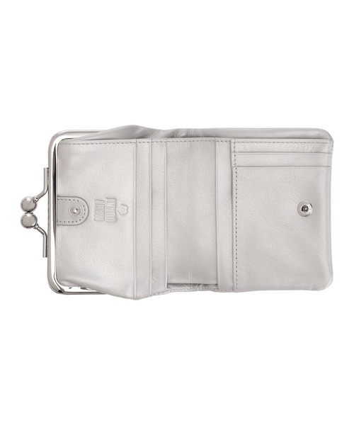 MARY QUANT フレンチシームガマロ ウォレット シルバー 財布 がま口 MARY QUANT（マリークヮント） 財布 マリークワント フレンチシーム