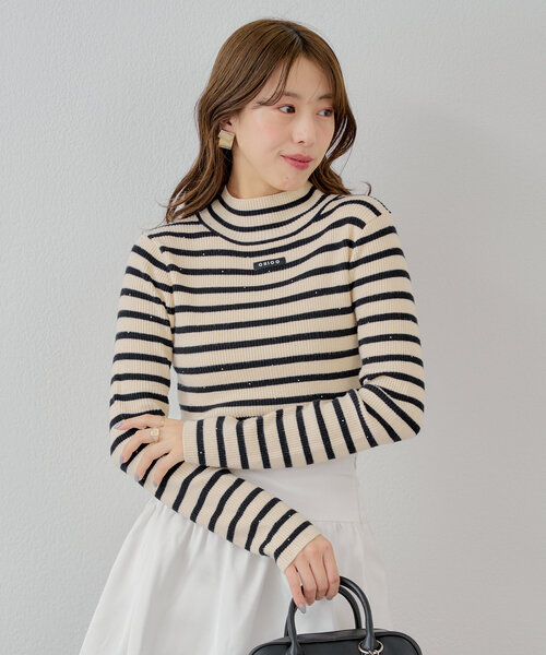 「Chico」 長袖ニット FREE レッド レディース_画像5