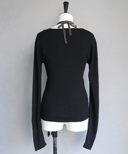 「&g'aime」 長袖ニット FREE ブラック レディース_画像5