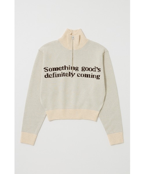 MOUSSY（マウジー） ニット セーター LETTERED HALF ZIP セーター