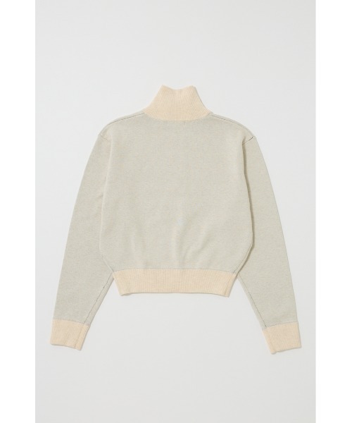 sophieページ MOUSSY（マウジー） ニット セーター LETTERED HALF ZIP セーター