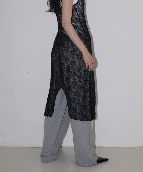 「Mili affinity」 キャミソールワンピース FREE ブラック レディース_画像5