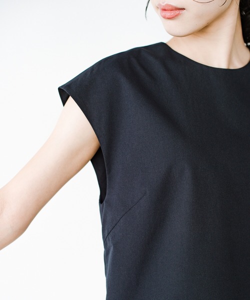 「haco!」 ノースリーブワンピース MEDIUM ネイビー レディース_画像3